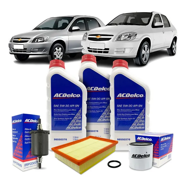 Kit Troca De Óleo Gm Acdelco  5w30 Celta Prisma
