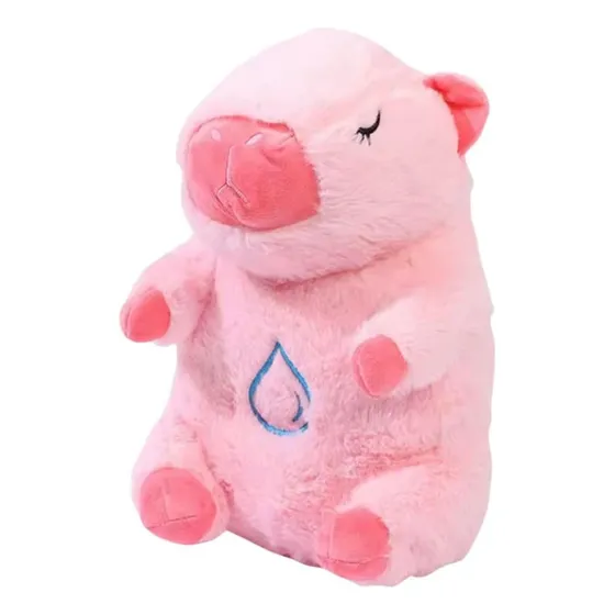 Zaihua-capibara Peluche Que Respira Calma Ansiedad Para Dormir Caja Color Rosa,música Y Luces Peluche Capibara Sensorial Para Dormir Y Relajación, Muñeco.