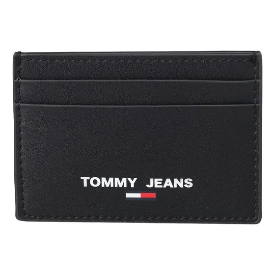 Tarjetero Tommy Jeans Essential Materiales Reciclados Hombre Color Negro Diseño De La Tela Liso AM0AM08223