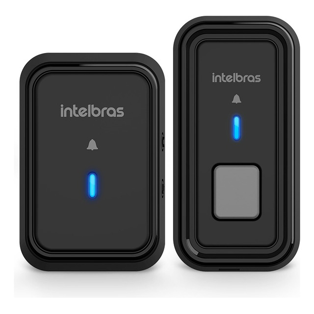 Campainha Sem Fio Com Bateria Cib 101 Preta Intelbras Campainha Sem Fio Com Bateria Cib 101 Preta Intelbras