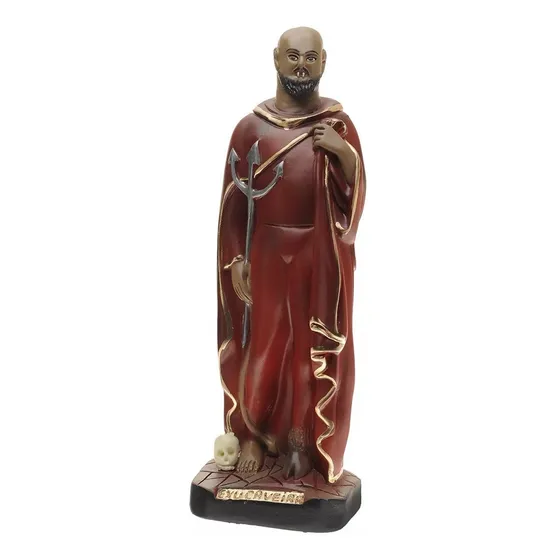 Imagem Exu Caveira 20 Cm Gesso Umbanda Quimbanda Cor Único