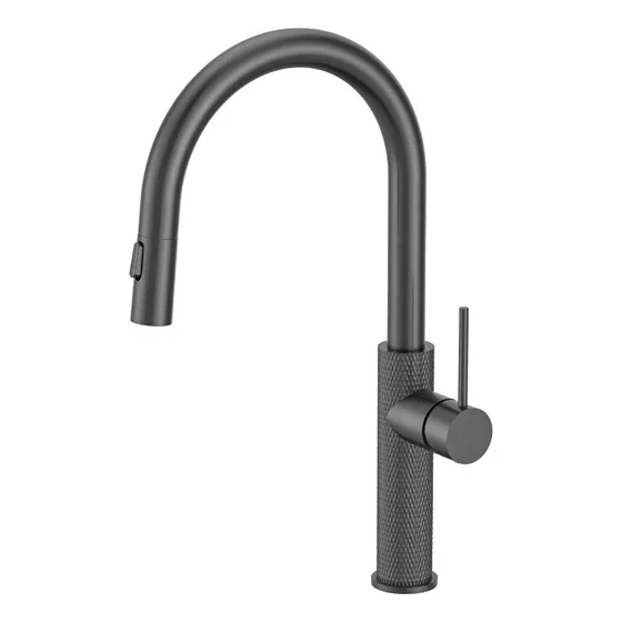 Mezcladora Monomando Fregadero 130387 Gris Cepillado