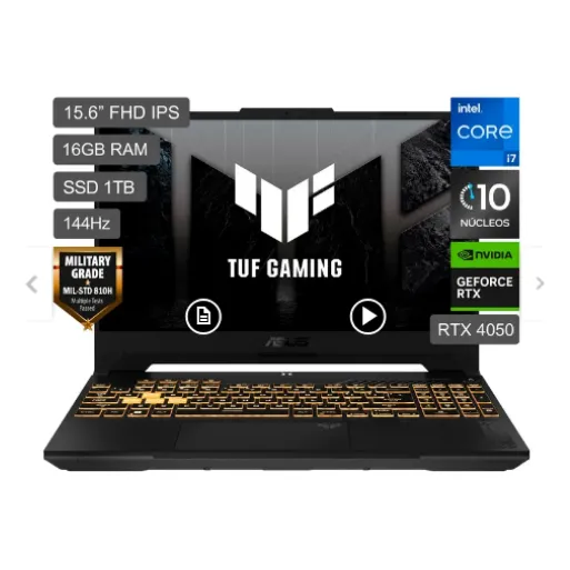 Asus Tuf Gaming F15, I7-13th, 16gb, 1tb, Rtx 4050