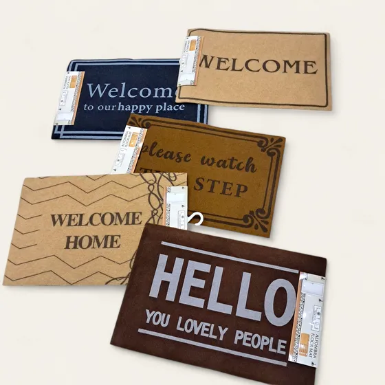 Alfombra Lotus 86544 Pvc Entrada 40x60cm Welcome