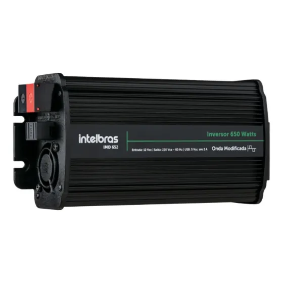 Inversor De Tensão Modificada 650w 12vcc P/ 220vac Imd652 