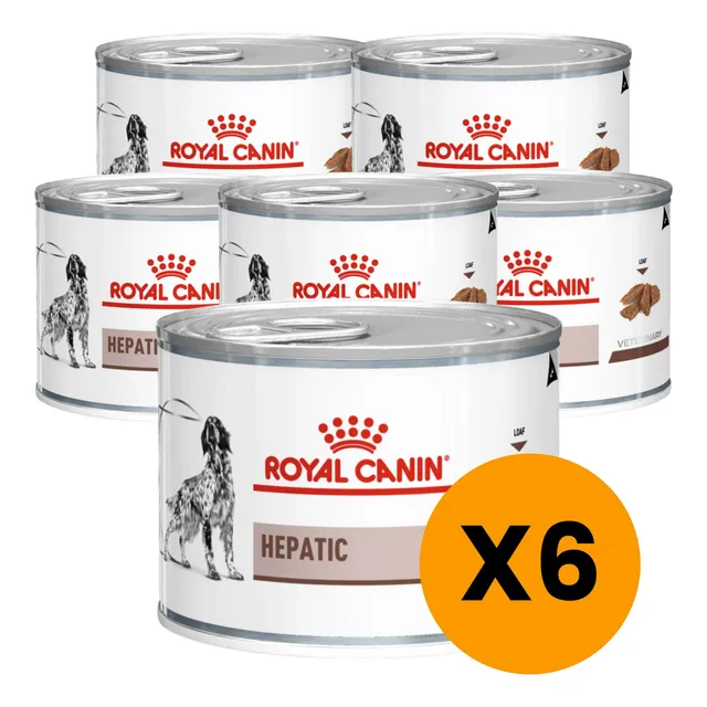 Alimento Royal Canin Hepatic Para Perro Lata 200gr X6