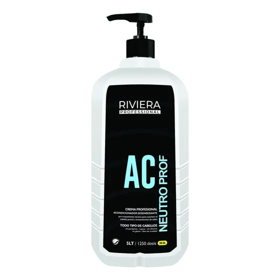 Acondicionador Neutro Riviera Profesional Sin Sal 5 Litros