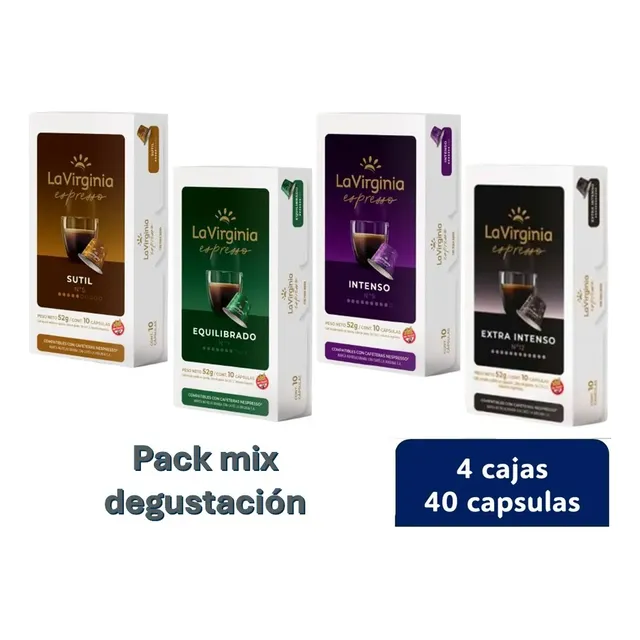Pack 40 Cápsulas Café La Virginia Compatibles Nespresso