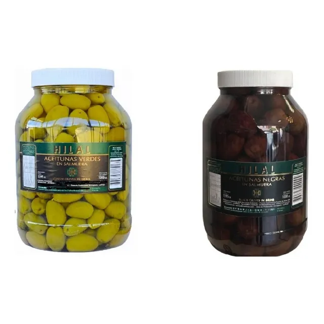 Aceitunas Negras   Aceitunas Verdes X 1kg Hilal