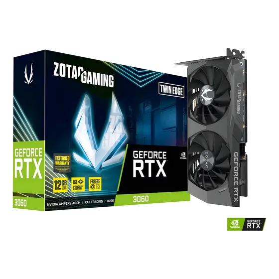 Mercado Livre Placa De Video Zotac Rtx 3060 Twin Edge 12gb Gddr6 192bits image