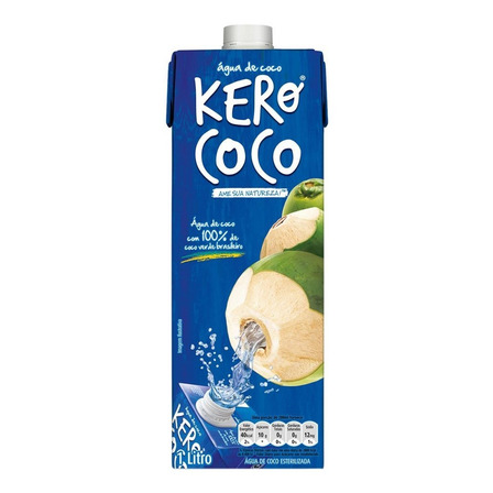 Água De Coco Esterilizada Kero Coco Caixa 1l Água De Coco Esterilizada Kero Coco Caixa 1l