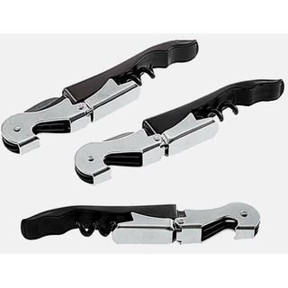 3 Pzas. Sacacorchos De 2 Pasos Acero Inoxidable Profesional 3 Pzas. Sacacorchos De 2 Pasos Acero Inoxidable Profesional