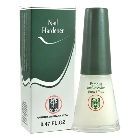 Esmalte endurecedor fortalecedor de uñas Química Alemana color brillo incoloro