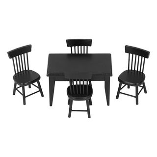 Juego De Sillas De Mesa De Madera Con Forma De Casa De Muñec Juego De Sillas De Mesa De Madera Con Forma De Casa De Muñec