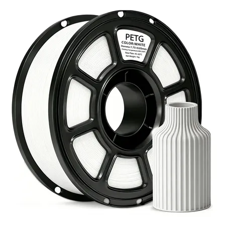 Filamento Petg 1,75mm 1kg Para Impressora 3d Branco Ou Preto
