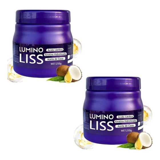 2pcs Lumino Lish Alisado Sin Formol, Crema Para El Cabello
