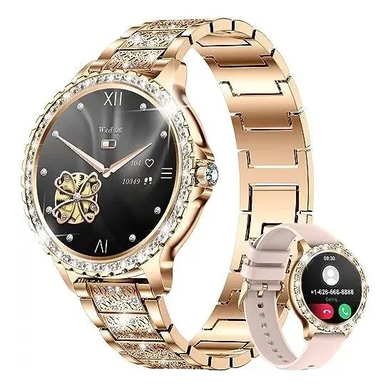 Smartwatch Reloj Inteligente 1,32  Para Dama, Spo2 Hr Calori