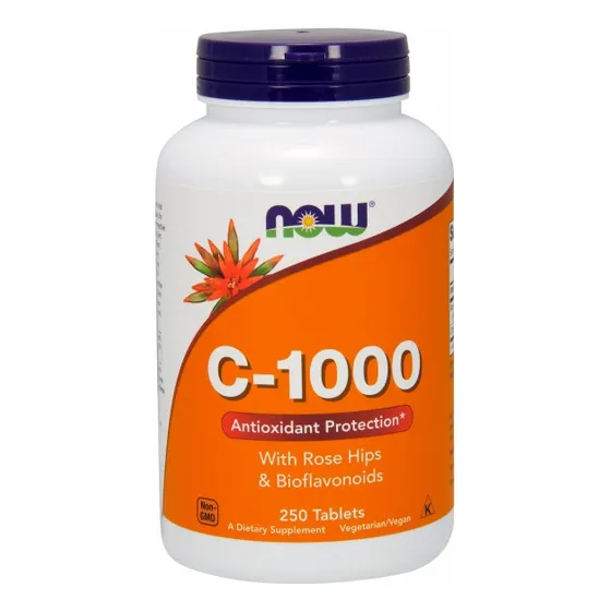 Vitamina C-1000 De Supplement Now Foods, 250 Comprimidos (pa