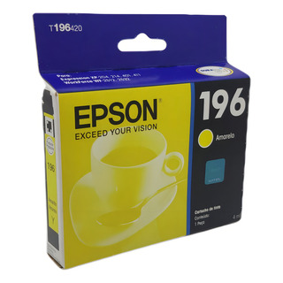 Cartucho De Tinta Epson 196 Cor Amarelo Do 4 Ml Cartucho De Tinta Epson 196 Cor Amarelo Do 4 Ml