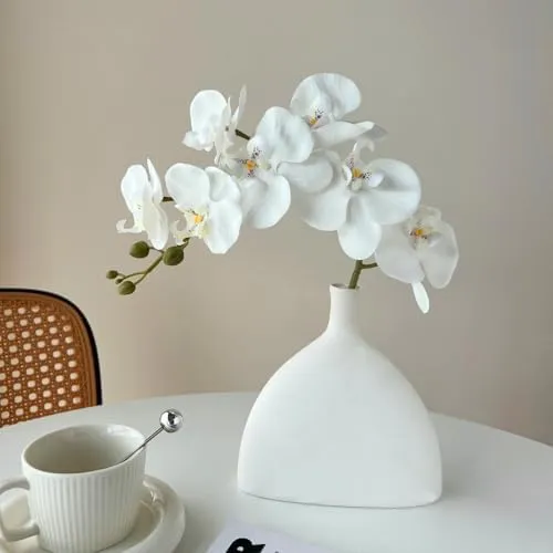 Botella De Vino+7 Phalaenopsis Blancas,decoración De Boda