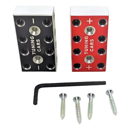 Par Barramento Bloco Distribuidor De Energia 4x4 8 Vias Som