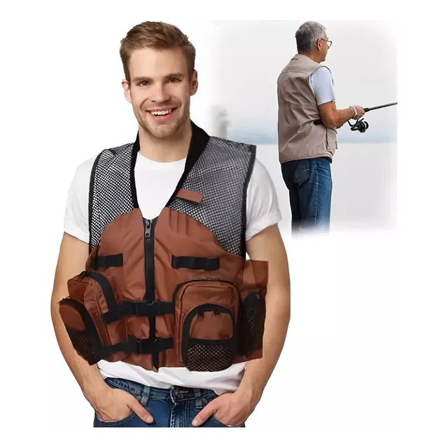 Chaleco De Pesca Con Múltiples Bolsillos Para Fotografía
