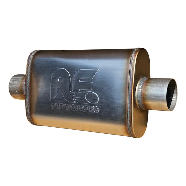 Muffler Silenciador De Alto Flujo Alfaescapes 3 Pulgadas Cc