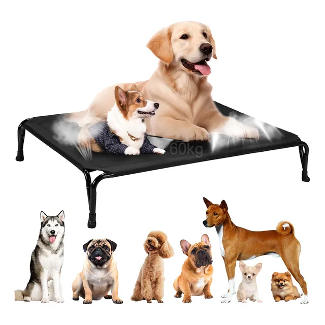 Cama Elevada Para Perro Grandes Malla Transpirable 102*69*15