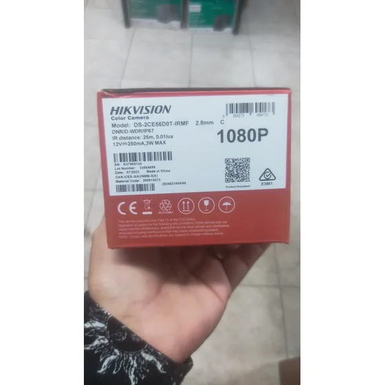 Camara Domo Hikvision 1080p 2mp Ds-2ce56d0t-irmf Metalica