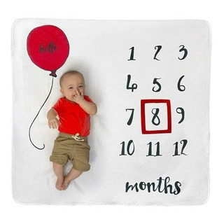 Baby Milestone Blanket Manta De Fondo De Globo Baby Milestone Blanket Manta De Fondo De Globo