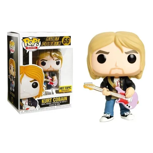Funko Pop Kurt Cobain Purple Guittar Exclusivo #66