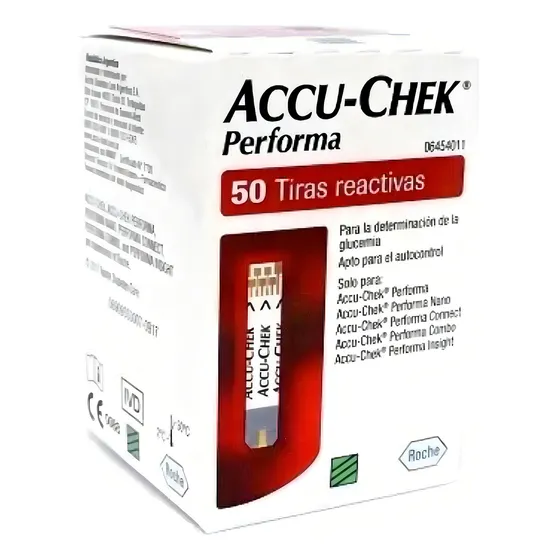 Accu Chek Performa Color Blanco 50 Tiras recativas