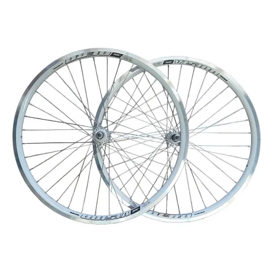 Roda Aero Aro 26 X 1,9 C/ Cubo Rolamento Raios Grosso P/bike