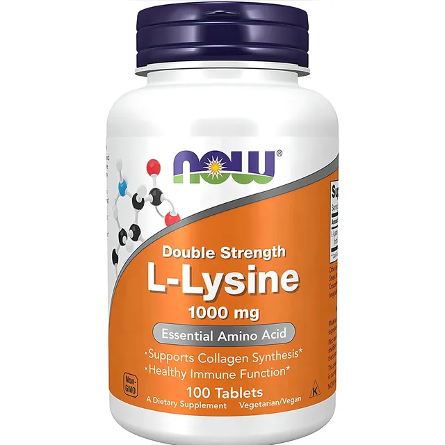 L-lisina 1000 Mg X 100 Cápsulas Veganas Now Foods