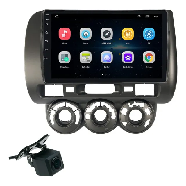 Radio Multimedia 9 Pulgadas Honda Fit 2004/2008