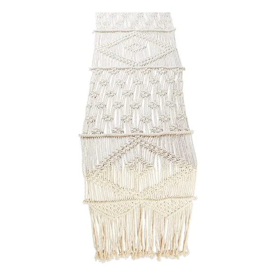 Folkulture Camino Mesa Macrame Para Casa Campo 36  Largo 13