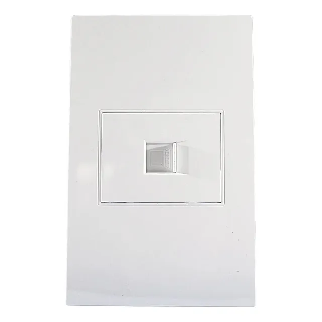 Faceplate Con Modulo Rj45 De Pared Muralla