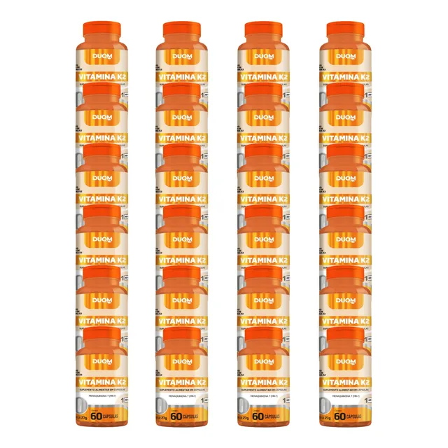 Kit 24x Suplemento Alimentar Vitamina K2 60 Cps - Duom