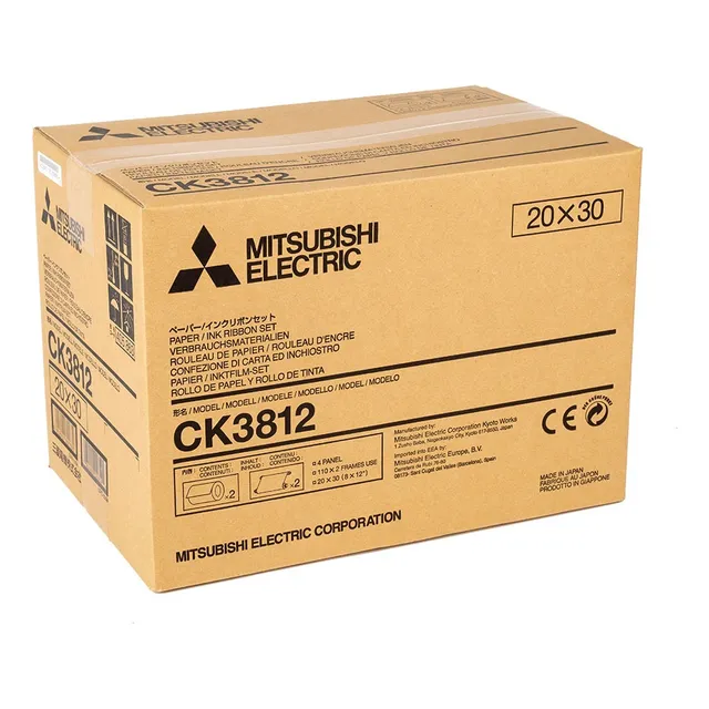 Kit Papel Térmico Mitsubishi Ck-3812