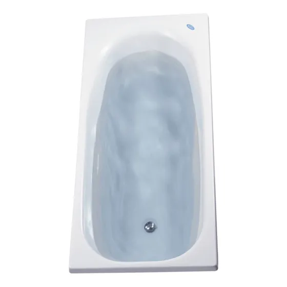 Bañera Ferrum Atuel De Acrílico 160x70x40 Ba16 Color Blanco