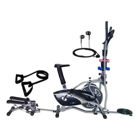 Bicicleta Elíptica Estática 10en1  Volante Metalico Sportfit