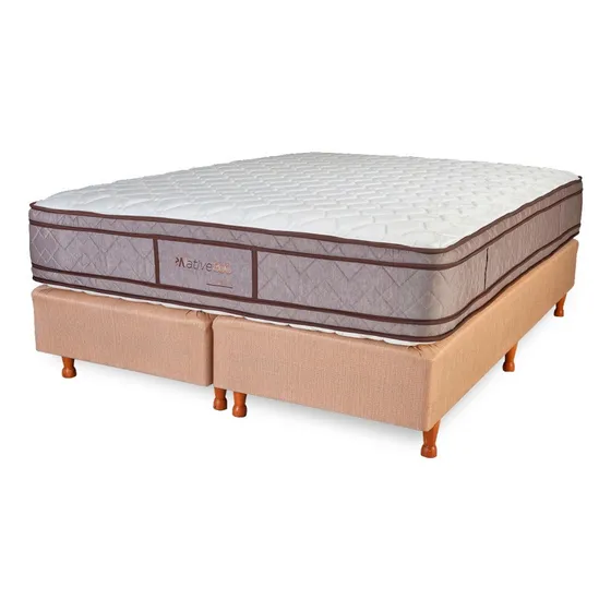 Sommier King Size La Cardeuse Native 800 200x200 Color Marrón