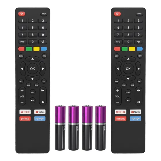 Kit 2 Controle Compatível Multilaser Smart Tv Tl012 11 30 20