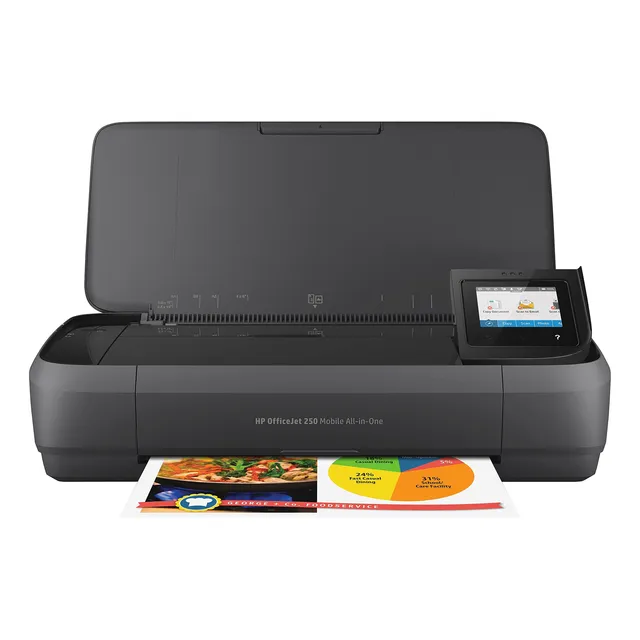 Impresora Portátil Hp Officejet 250 Todo-en-uno Cz992a Negra