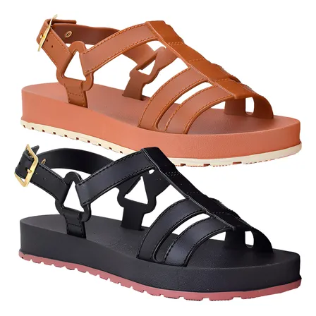 Kit 2 Sandálias Feminina Papete Confortável Antiderrapante