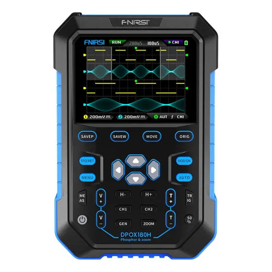 Osciloscopio Digital Fnirsi Dpox 180h Dpox180h 2 Canais cor azul