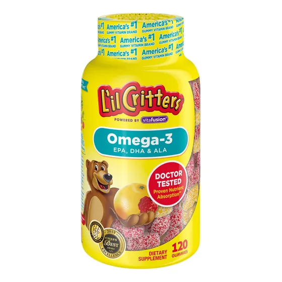 Omega 3 Lil Critters 120 Gomitas Importadas De Ee. Uu.
