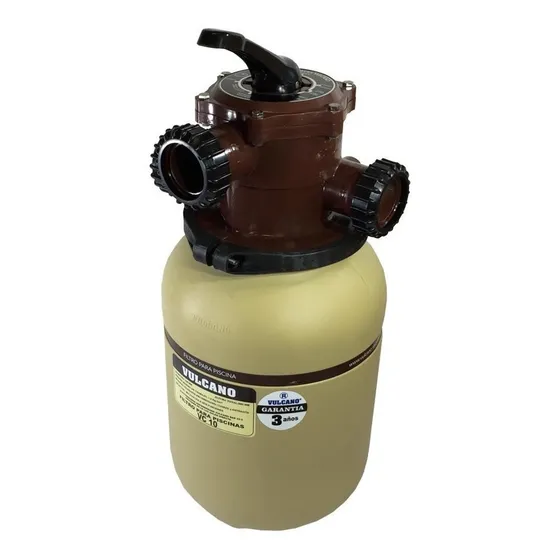 Filtro de arena para piscina Vulcano VC-10 de 6 vías