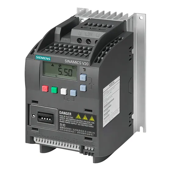 Variador De Velocidad Siemens V20 1hp 0,75kw 3x380v Sinamics