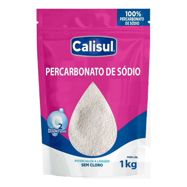Calisul Percarbonato De Sódio Tira Mancha 1kg Calisul Percarbonato De Sódio Tira Mancha 1kg